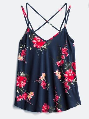 Papermoon Navy Floral Crisscross Strap